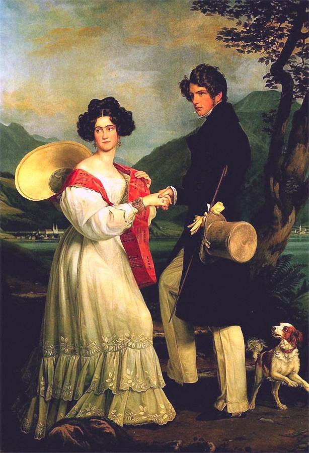 Ludovika And Maximilian Of Bavaria by Joseph Karl Stieler